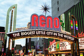 Famed arch on Virginia Street. Reno. Nevada. USA