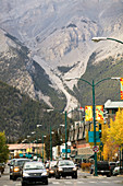 Early winter view of Banff Avenue. Banff National Park. Alberta, Canada