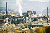 Cominco smelter, the world s largest silver, zinc and lead smelting complex. Trail. British Columbia, Canada
