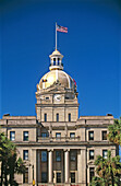Historic Savannah: City Hall at West Bay Street. Savannah. Georgia, USA