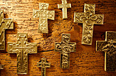Silver crosses. Tubac, South Arizona s premier craft town. Arizona, USA