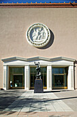 New Mexico State Capitol, the Roundhouse building exterior. Santa Fe. New Mexico, USA