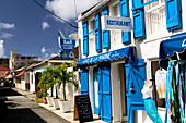 French West Indies (FWI), Guadeloupe, Les-Saintes Islands, Terre-de-Haut: Bourg Des Saintes, Cafe/ Boutique, Ruelle de l Anse Mire
