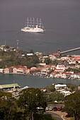 Grenada, St. George s: St. George s Harbor Aerial from Fort Frederick