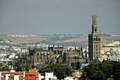 Stadtansicht mit Kathedrale, Sevilla, Andalusien, Spanien, Europa