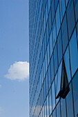 Architektur, Modernes Gebäude mit Glasfassade, Medienhafen, Düsseldorf, Nordrhein-Westfalen, Deutschland
