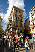 Spain,Barcelona,Las Ramblas,tourists