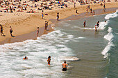 Spain Barcelona beach Platja de la Barceloneta