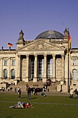 Berlin, Reichstag, Parlament und Bundestag, Touristen