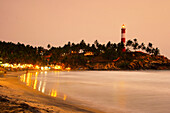 India Kerala Kovallam beach Leuchtturm Sonnenuntergang