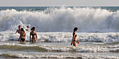 India Kerala Vakala beach huge waves