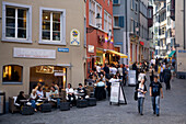 Zurich Niederdorf street cafes