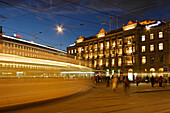 Zürich, Grossbanken am Paradeplatz , Credit suisse, UBS, Strassenbahn
