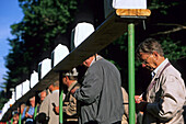 Finkenmanöver, bird song contest, chaffinches, Benneckenstein, Harz Mountains, Lower Saxony, northern Germany
