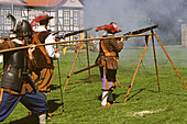 Sehusa Festival, medieval battle, Seesen, Harz Mountains, Lower Saxony, northern Germany