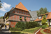 Wernigerode, Altstadt, Schiefes Haus, Fachwerkhäuser, Harz, Sachsen-Anhalt, Harz