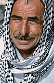 Portrait of a man with kefieh. Hama. Syria
