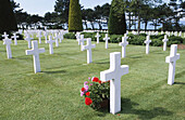 France. Calvados. War landing beaches. Colleville-sur-Mer. Omaha beach. American cemetery.