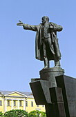Statue of Lenin across from Finland Station. St Petersburg, Russia