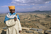 Monk. Monastery of Saint Pantaleon. Axum. Ethiopia.