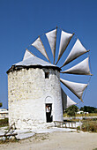 Windmill. Antimahia village. Kos Island. Dodecanese. Greece.