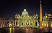 Saint Peter basilica and square. Vatican City. Rome. Italy.