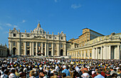 Saint Peter basilica and square. Vatican City. Rome. Italy.
