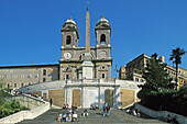 Della Trinita dei Monti church. Piazza di Spagna. Rome. Italy.