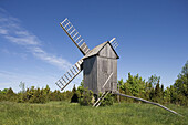 Windmill in open air museum, Koguva. Muhu island, Estonia