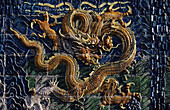 Nine Dragons wall detail. Datong. Shanxi. China.