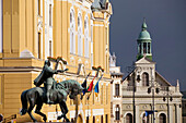 Szechenyi ter Square. Town Hall. Pecs. Southern Transdanubia. Hungary. 2004.