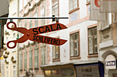 Big Scissor Sign. Sporgasse. Graz. Styria (Stiermark). Austria. 2004.