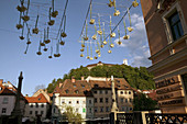 Flower Ceiling on the West Bank of the Ljubljanica River. Ljubljana. Slovenia. 2004.