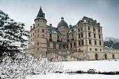 Chateau de Vizille Park after winter storm. Vizille. Isère. French Alps. France.