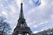 Winter View of the Eiffel Tower. Eiffel Tower Area. Paris. France.