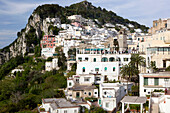Late Afternoon Town View. Capri. Bay of Naples. Campania. Italy.
