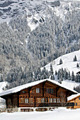 Kandertal Valley- Ski Chalet / Winter. Kandersteg. Bern. Switzerland.