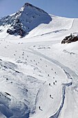 Trockener Steg (el. 2939 meters) / Winter. Skiers. Zermatt. Wallis/Valais. Switzerland.