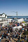 Bayfield Apple Festival. Crowds. Autumn. Lake Superior Shore. Bayfield. Wisconsin. USA.