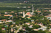 High Vantage View of Rincon Town. Bonaire. Netherlands Antilles.