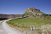 Morocco. Anti Atlas. Road to Tafraoute: Tizorgan. Circular Fortified Village. Exterior