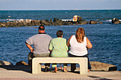 People on the seashore in Loiza. Puerto Rico