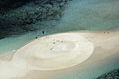 White sand small island. Mayotte.