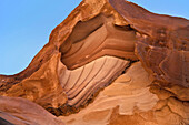 Sandsteinformation in der Gebirgswüste, Arrada Canyon, Sinai, Ägypten, Afrika
