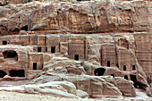 Straße Of The Facades, Petra, UNESCO Weltkulturerbe, Jordanien