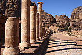 Säulengang, Petra, UNESCO Weltkulturerbe, Jordanien