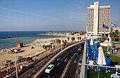 Seaside hotel on the Mediterranean, Tel Aviv, Israel