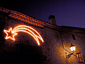 Christmas decoration. Sant Quirze de Safaja. Barcelona province. Spain