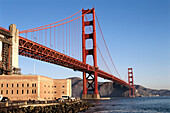 Golden Gate bridge from Fort Point. Golden Gate National Recreation Area. California. USA
