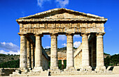 Doric temple, ruins of the ancient city of Segesta (Greek Egesta). Sicily, Italy